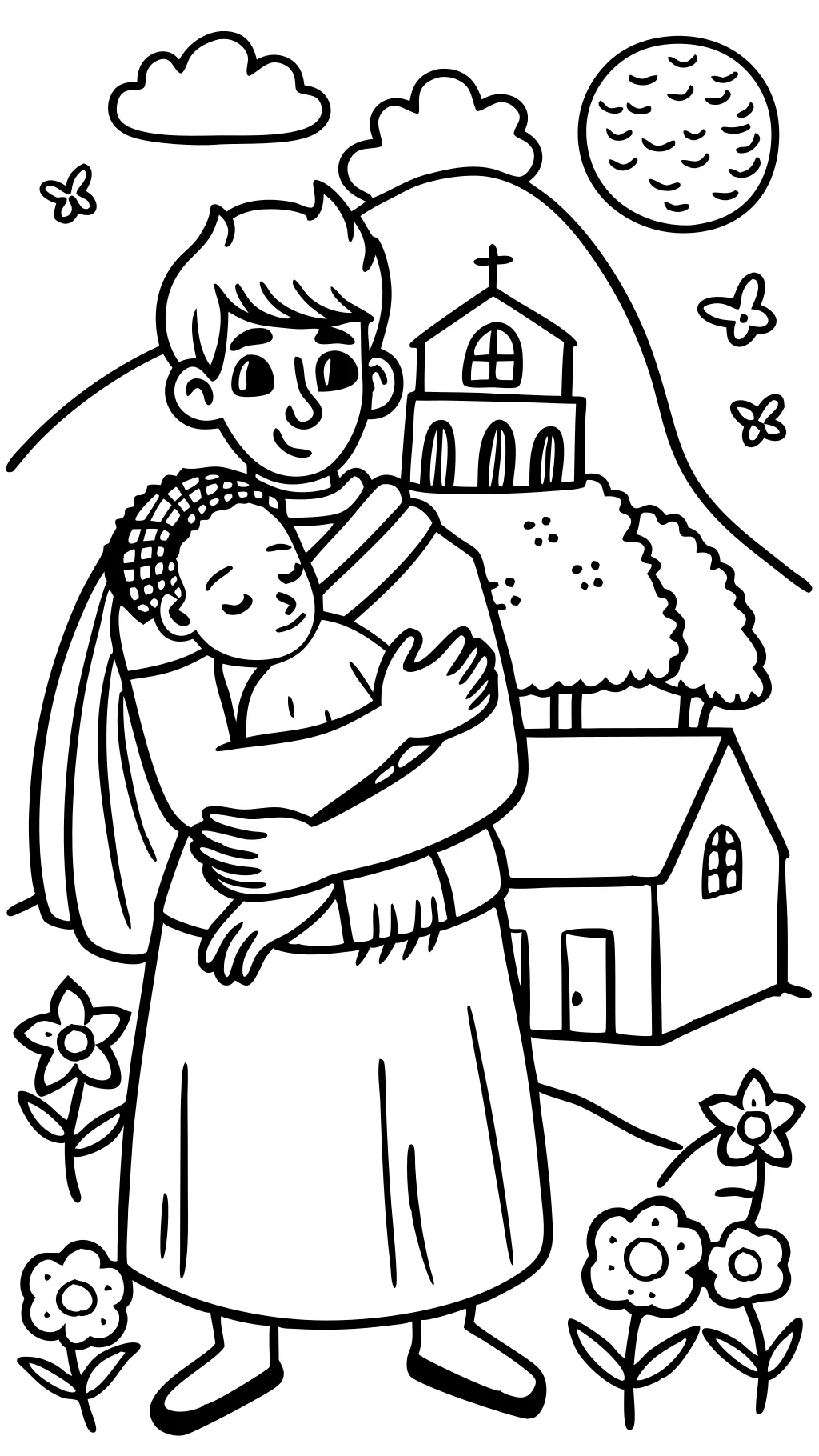 prodigal son coloring page